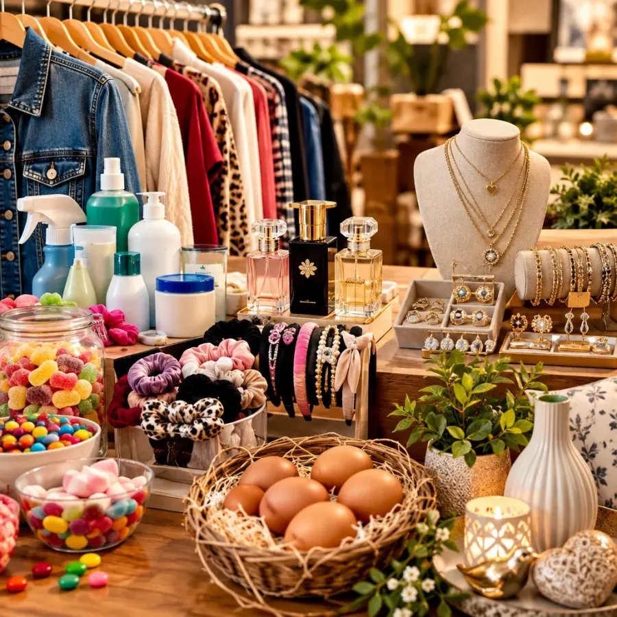 Vêtements d'occasion, bijoux, parfums Chogan et produits Stanhome en vente chez BRODIS à Boëge
